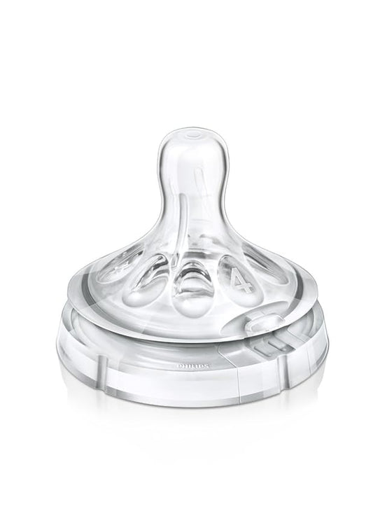 Avent Classic 1 Hole Silicone Teat New Born Flow - Set of 2