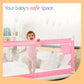 LuvLap Bed Rail Guard for Baby / Kids Safety, 180cm x 72 cm, Portable & Foldable, baby safety essential, Adjustable Height, fits all bed sizes (Pink - without print)