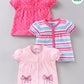 Babyoye Cotton Jhabla Pack of 3 - Pink