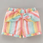 Babyoye Half Sleeves Top & Striped  Shorts - White 12 TO 18 M