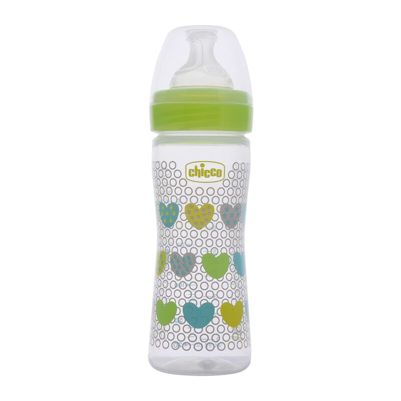Chicco Feed Bottle Multicolour - 250 ml Green