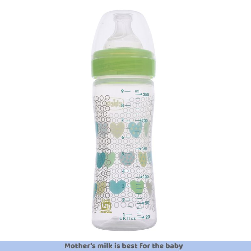 Chicco Feed Bottle Multicolour - 250 ml Green